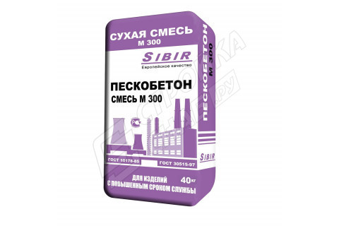 Пескобетон Сибирь М-300 Пескобетон Сибирь М-300