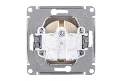 Розетка Schneider Electric Glossa GSL000243 скрытая установка бежевый с заземлением Розетка Schneider Electric Glossa GSL000243 скрытая установка бежевый с заземлением