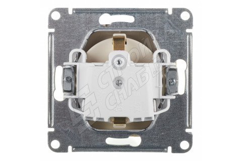 Розетка Schneider Electric Atlas Design ATN000243 скрытая установка бежевая с заземлением Розетка Schneider Electric Atlas Design ATN000243 скрытая установка бежевая с заземлением