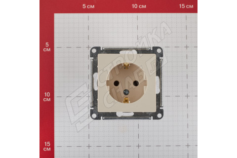 Розетка Schneider Electric Atlas Design ATN000243 скрытая установка бежевая с заземлением Розетка Schneider Electric Atlas Design ATN000243 скрытая установка бежевая с заземлением