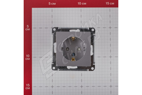 Розетка Schneider Electric Atlas Design ATN000345 скрытая установка алюминий с заземлением со шторками Розетка Schneider Electric Atlas Design ATN000345 скрытая установка алюминий с заземлением со шторками