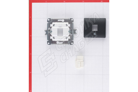 Розетка компьютерная Schneider Electric Glossa GSL000781К скрытая установка антрацит один модуль RJ45 cat 5e Розетка компьютерная Schneider Electric Glossa GSL000781К скрытая установка антрацит один модуль RJ45 cat 5e