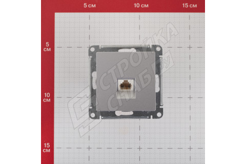 Розетка телефонная Schneider Electric Atlas Design ATN000381 скрытая установка алюминий один модуль RJ11 Розетка телефонная Schneider Electric Atlas Design ATN000381 скрытая установка алюминий один модуль RJ11