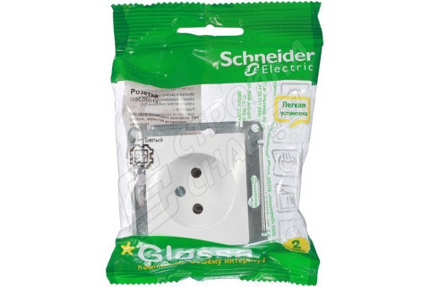 Розетка Schneider Electric Glossa GSL000141 скрытая установка белая без заземления Розетка Schneider Electric Glossa GSL000141 скрытая установка белая без заземления