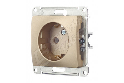 Розетка Schneider Electric Glossa GSL000443 скрытая установка титан с заземлением Розетка Schneider Electric Glossa GSL000443 скрытая установка титан с заземлением