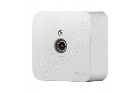 Розетка телевизионная Schneider Electric Blanca BLNTA000011 открытая установка белая Розетка телевизионная Schneider Electric Blanca BLNTA000011 открытая установка белая