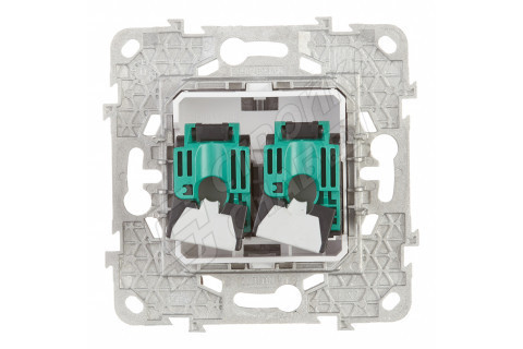 Розетка компьютерная Schneider Electric Unica NEW NU542054 скрытая установка антрацит модули RJ45 cat 5 и RJ45 cat 5е UTP Розетка компьютерная Schneider Electric Unica NEW NU542054 скрытая установка антрацит модули RJ45 cat 5 и RJ45 cat 5е UTP