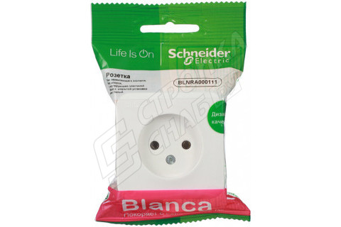 Розетка Schneider Electric Blanca BLNRA000111 открытая установка белая Розетка Schneider Electric Blanca BLNRA000111 открытая установка белая