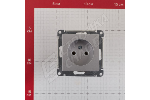 Розетка Schneider Electric Atlas Design ATN000341 скрытая установка алюминий без заземления Розетка Schneider Electric Atlas Design ATN000341 скрытая установка алюминий без заземления
