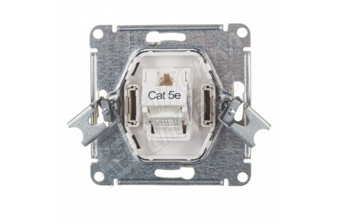 Розетка компьютерная Schneider Electric Atlas Design ATN000383 скрытая установка алюминий один модуль RJ45 Розетка компьютерная Schneider Electric Atlas Design ATN000383 скрытая установка алюминий один модуль RJ45