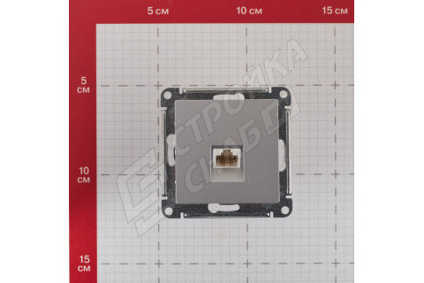 Розетка компьютерная Schneider Electric Atlas Design ATN000383 скрытая установка алюминий один модуль RJ45 Розетка компьютерная Schneider Electric Atlas Design ATN000383 скрытая установка алюминий один модуль RJ45