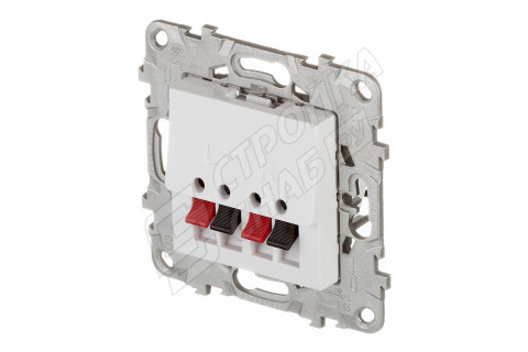 Розетка аудио Schneider Electric Unica NEW NU548618 скрытая установка белая два модуля аудио Розетка аудио Schneider Electric Unica NEW NU548618 скрытая установка белая два модуля аудио