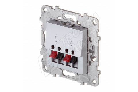 Розетка аудио Schneider Electric Unica NEW NU548630 скрытая установка алюминий два модуля аудио Розетка аудио Schneider Electric Unica NEW NU548630 скрытая установка алюминий два модуля аудио
