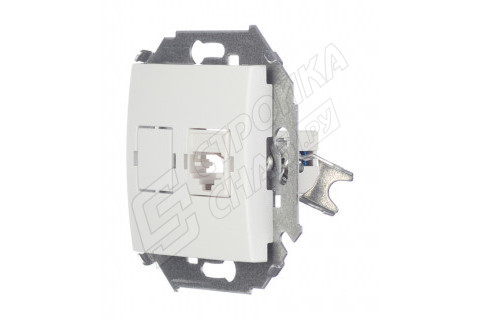 Розетка телефонная Simon 15 1591480-030 скрытая установка белая один модуль RJ11 cat 5е Розетка телефонная Simon 15 1591480-030 скрытая установка белая один модуль RJ11 cat 5е