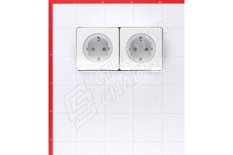 Розетка Schneider Electric Mureva S двойная MUR39035 открытая установка белая с заземлением IP55 влагозащищенная со шторками Розетка Schneider Electric Mureva S двойная MUR39035 открытая установка белая с заземлением IP55 влагозащищенная со шторками