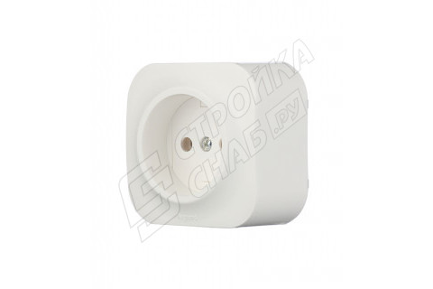 Розетка Legrand Quteo 782210 открытая установка белая без заземления Розетка Legrand Quteo 782210 открытая установка белая без заземления