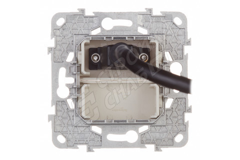 Розетка HDMI Schneider Electric Unica NEW NU543044 скрытая установка бежевая один модуль HDMI Розетка HDMI Schneider Electric Unica NEW NU543044 скрытая установка бежевая один модуль HDMI