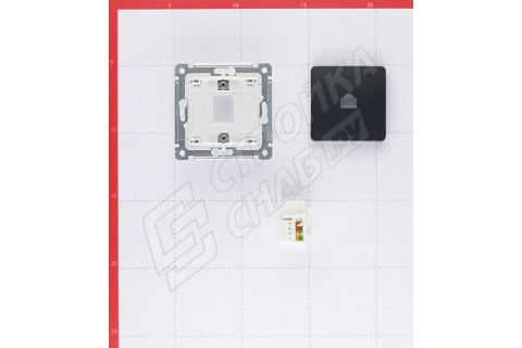 Розетка компьютерная HEGEL Master РСК-400-08 скрытая установка черная один модуль RJ45 Розетка компьютерная HEGEL Master РСК-400-08 скрытая установка черная один модуль RJ45