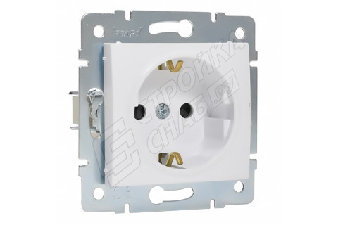 Розетка Lezard KARINA 707-0288-124B скрытая установка белая со шторками Розетка Lezard KARINA 707-0288-124B скрытая установка белая со шторками