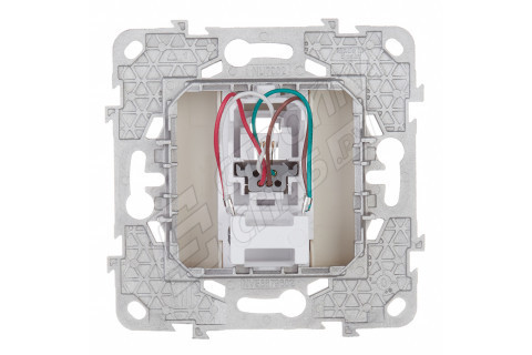 Розетка телефонная Schneider Electric Unica NEW NU549244 скрытая установка бежевая один модуль RJ11 Розетка телефонная Schneider Electric Unica NEW NU549244 скрытая установка бежевая один модуль RJ11