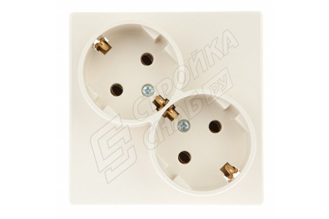 Розетка Simon 24 Harmonie 2450459-031 двойная скрытая установка слоновая кость с заземлением Розетка Simon 24 Harmonie 2450459-031 двойная скрытая установка слоновая кость с заземлением