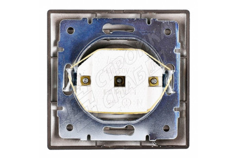Розетка с рамкой Lezard MIRA 701-4242-121 скрытая установка черный бархат без заземления Розетка с рамкой Lezard MIRA 701-4242-121 скрытая установка черный бархат без заземления
