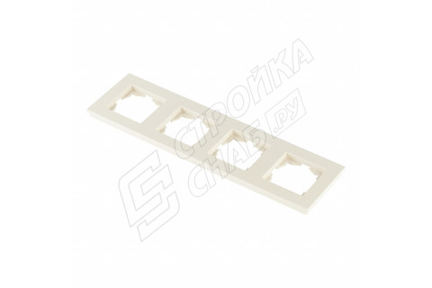 Рамка GUNSAN Eqona 16401200-000145 четырехместная универсальная скрытая установка бежевая IP20 Рамка GUNSAN Eqona 16401200-000145 четырехместная универсальная скрытая установка бежевая IP20