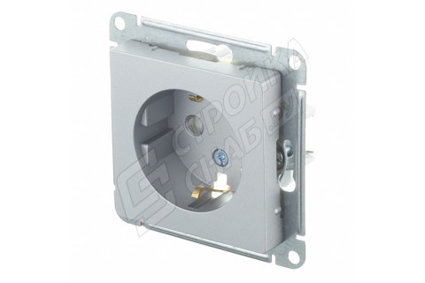 Розетка Schneider Electric Atlas Design ATN000345 скрытая установка алюминий с заземлением со шторками Розетка Schneider Electric Atlas Design ATN000345 скрытая установка алюминий с заземлением со шторками