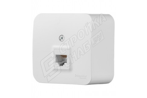 Розетка компьютерная Schneider Electric Blanca BLNIA045001 открытая установка белая Розетка компьютерная Schneider Electric Blanca BLNIA045001 открытая установка белая