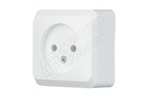 Розетка Schneider Electric Этюд PA16-001B открытая установка белая без заземления Розетка Schneider Electric Этюд PA16-001B открытая установка белая без заземления