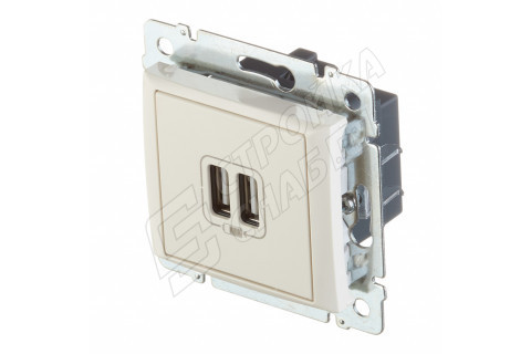 Розетка Legrand Valena 694372 скрытая установка слоновая кость два модуля USB Розетка Legrand Valena 694372 скрытая установка слоновая кость два модуля USB