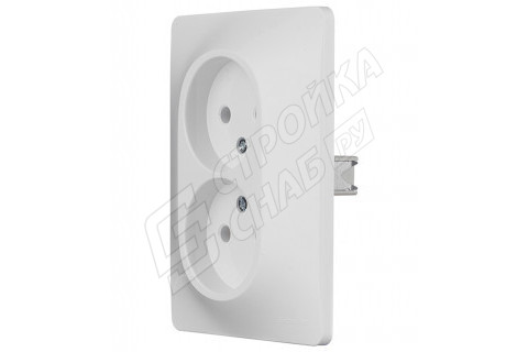 Розетка с рамкой Schneider Electric Glossa GSL000120 двойная скрытая установка белая без заземления Розетка с рамкой Schneider Electric Glossa GSL000120 двойная скрытая установка белая без заземления