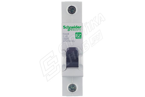 Автоматический выключатель Schneider Electric Easy9 (EZ9F34140) 1P 40А тип C 4,5 кА 220 В на DIN-рейку Автоматический выключатель Schneider Electric Easy9 (EZ9F34140) 1P 40А тип C 4,5 кА 220 В на DIN-рейку