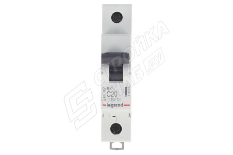 Автоматический выключатель Legrand RX3 (419665) 1P 20А тип C 4,5 кА 230 В на DIN-рейку Автоматический выключатель Legrand RX3 (419665) 1P 20А тип C 4,5 кА 230 В на DIN-рейку