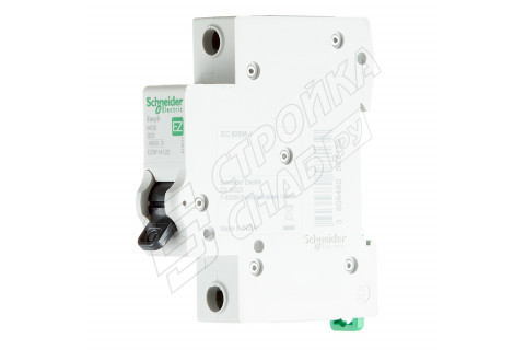 Автоматический выключатель Schneider Electric Easy9 (EZ9F14125) 1P 25А тип B 4,5 кА 220 В на DIN-рейку Автоматический выключатель Schneider Electric Easy9 (EZ9F14125) 1P 25А тип B 4,5 кА 220 В на DIN-рейку