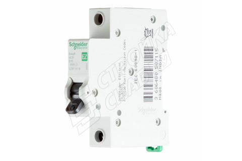 Автоматический выключатель Schneider Electric Easy9 (EZ9F14116) 1P 16А тип B 4,5 кА 220 В на DIN-рейку Автоматический выключатель Schneider Electric Easy9 (EZ9F14116) 1P 16А тип B 4,5 кА 220 В на DIN-рейку