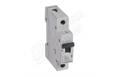 Автоматический выключатель Legrand RX3 (419670) 1P 63А тип C 4,5 кА 230/400 В на DIN-рейку Автоматический выключатель Legrand RX3 (419670) 1P 63А тип C 4,5 кА 230/400 В на DIN-рейку