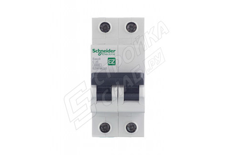 Автоматический выключатель Schneider Electric Easy9 (EZ9F34225) 2P 25А тип C 4,5 кА 400 В на DIN-рейку Автоматический выключатель Schneider Electric Easy9 (EZ9F34225) 2P 25А тип C 4,5 кА 400 В на DIN-рейку