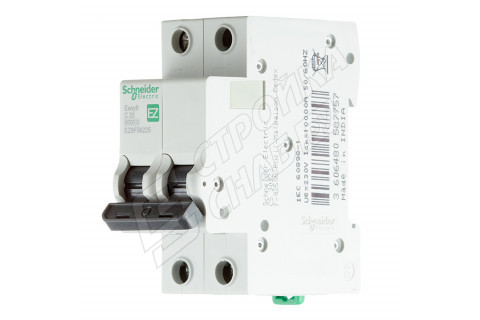 Автоматический выключатель Schneider Electric Easy9 (EZ9F56225) 2P 25А тип C 6 кА 220 В на DIN-рейку Автоматический выключатель Schneider Electric Easy9 (EZ9F56225) 2P 25А тип C 6 кА 220 В на DIN-рейку