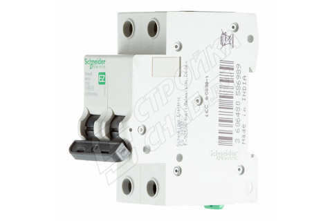 Автоматический выключатель Schneider Electric Easy9 (EZ9F34250) 2P 50А тип C 4,5 кА 220 В на DIN-рейку Автоматический выключатель Schneider Electric Easy9 (EZ9F34250) 2P 50А тип C 4,5 кА 220 В на DIN-рейку