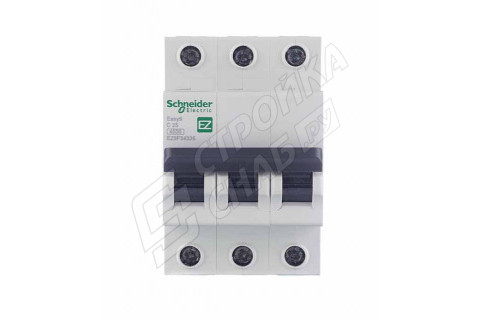 Автоматический выключатель Schneider Electric Easy9 (EZ9F34325) 3P 25А тип C 4,5 кА 400 В на DIN-рейку Автоматический выключатель Schneider Electric Easy9 (EZ9F34325) 3P 25А тип C 4,5 кА 400 В на DIN-рейку