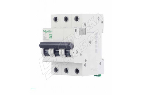 Автоматический выключатель Schneider Electric Easy9 (EZ9F34325) 3P 25А тип C 4,5 кА 400 В на DIN-рейку Автоматический выключатель Schneider Electric Easy9 (EZ9F34325) 3P 25А тип C 4,5 кА 400 В на DIN-рейку