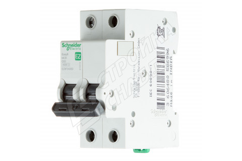 Автоматический выключатель Schneider Electric Easy9 (EZ9F34263) 2P 63А тип C 4,5 кА 220 В на DIN-рейку Автоматический выключатель Schneider Electric Easy9 (EZ9F34263) 2P 63А тип C 4,5 кА 220 В на DIN-рейку