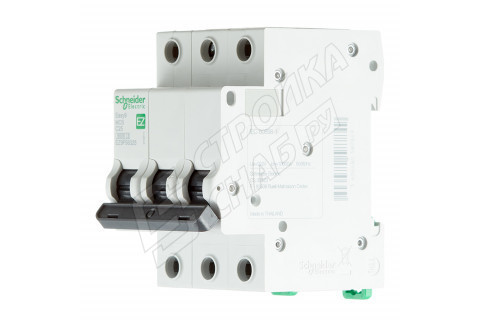 Автоматический выключатель Schneider Electric Easy9 (EZ9F56325) 3P 25А тип C 6 кА 220 В на DIN-рейку Автоматический выключатель Schneider Electric Easy9 (EZ9F56325) 3P 25А тип C 6 кА 220 В на DIN-рейку
