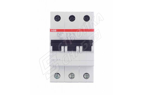 Автоматический выключатель ABB SH203L (2CDS243001R0404) 3P 40А тип C 4,5 кА 400 В на DIN-рейку Автоматический выключатель ABB SH203L (2CDS243001R0404) 3P 40А тип C 4,5 кА 400 В на DIN-рейку