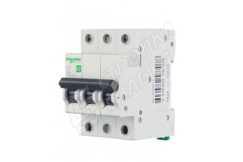 Автоматический выключатель Schneider Electric Easy9 (EZ9F34350) 3P 50А тип C 4,5 кА 400 В на DIN-рейку Автоматический выключатель Schneider Electric Easy9 (EZ9F34350) 3P 50А тип C 4,5 кА 400 В на DIN-рейку