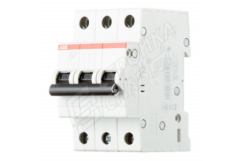 Автоматический выключатель ABB SH203L (2CDS243001R0634) 3P 63А тип C 4,5 кА 400 В на DIN-рейку Автоматический выключатель ABB SH203L (2CDS243001R0634) 3P 63А тип C 4,5 кА 400 В на DIN-рейку