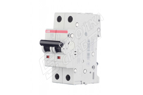 Автоматический выключатель ABB S202 (2CDS252001R0634) 2P 63А тип C 6 кА 400 В на DIN-рейку Автоматический выключатель ABB S202 (2CDS252001R0634) 2P 63А тип C 6 кА 400 В на DIN-рейку