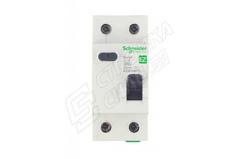 Автомат дифференциальный Schneider Electric Easy9 (EZ9D34616) 16А 30 мА 1P+N тип AC 4,5 кА Автомат дифференциальный Schneider Electric Easy9 (EZ9D34616) 16А 30 мА 1P+N тип AC 4,5 кА