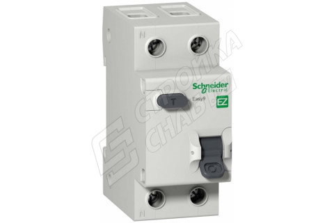 Автомат дифференциальный Schneider Electric Easy9 (EZ9D34632) 32А 30 мА 1P+N тип AC 4,5 кА Автомат дифференциальный Schneider Electric Easy9 (EZ9D34632) 32А 30 мА 1P+N тип AC 4,5 кА
